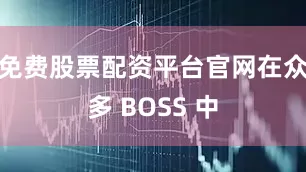 免费股票配资平台官网在众多 BOSS 中